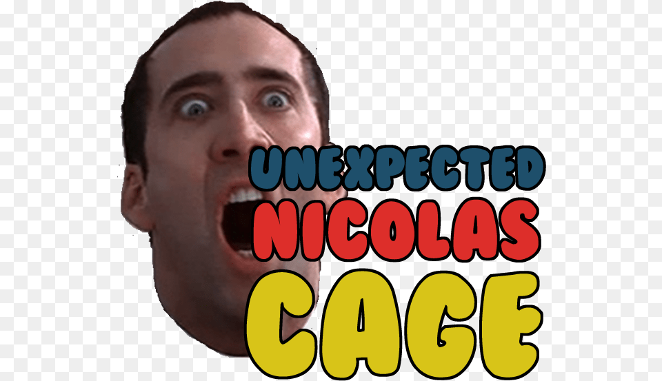 Unexpected Nicholas Cage Nicolas Cage Moar, Person, Face, Head, Adult Png