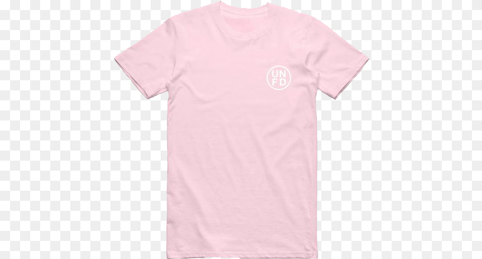 Unfd Circle Logo Tee Baby Pink T Shirt Template Full Baby Pink Shirt, Clothing, T-shirt Png Image