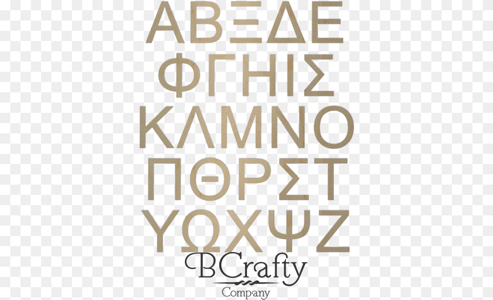 Unfinished Wooden Greek Letters Poster, Text, Book, Publication, Alphabet Free Png Download