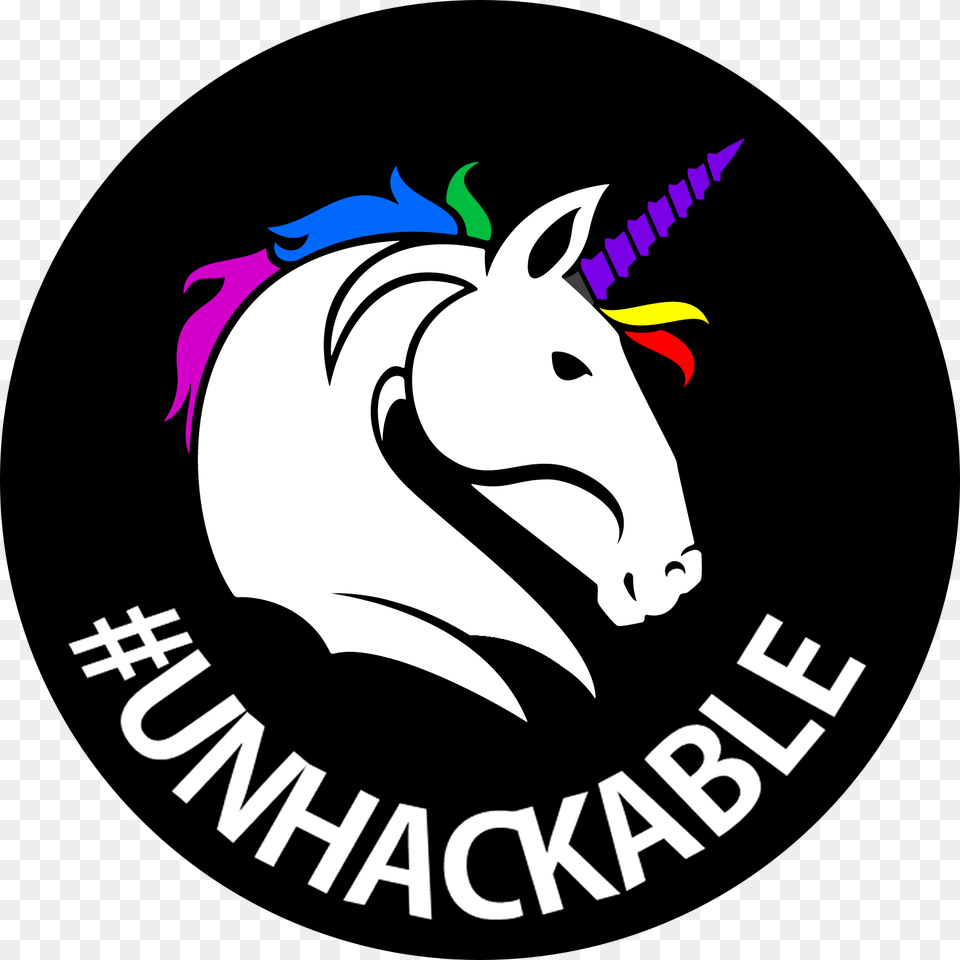 Unhackable Unicorn, Logo, Animal, Mammal, Wildlife Png Image