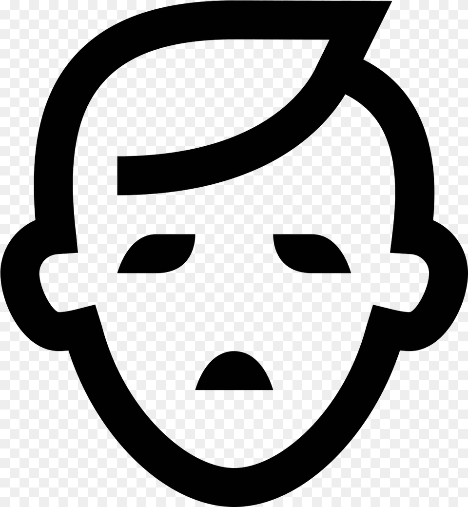 Unhappy Face Icon People Face Vector, Gray Free Transparent Png