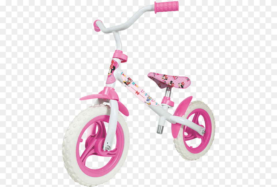 Unibike Bicicleta Sin Pedal Balance Bike Minnie Bicicleta Sin Pedales Peppa Pig, Machine, Transportation, Vehicle, Wheel Free Transparent Png