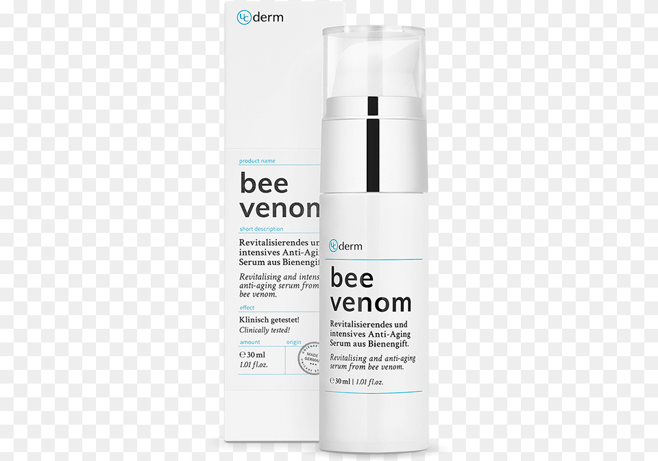 Unicare Product Image Of Ucderm Bee Venom Packaging Lotion, Bottle, Shaker, Cosmetics Free Transparent Png