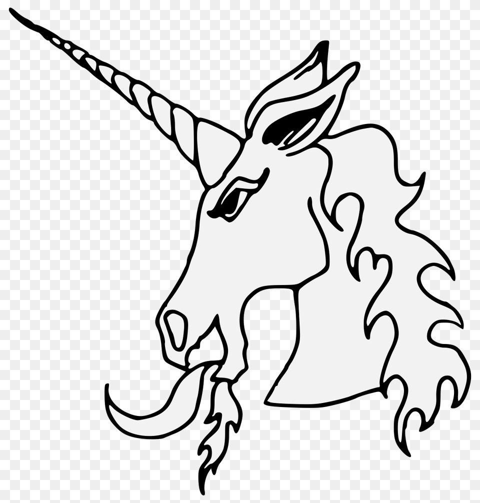 Unicorn, Stencil, Person, Animal, Wildlife Png Image