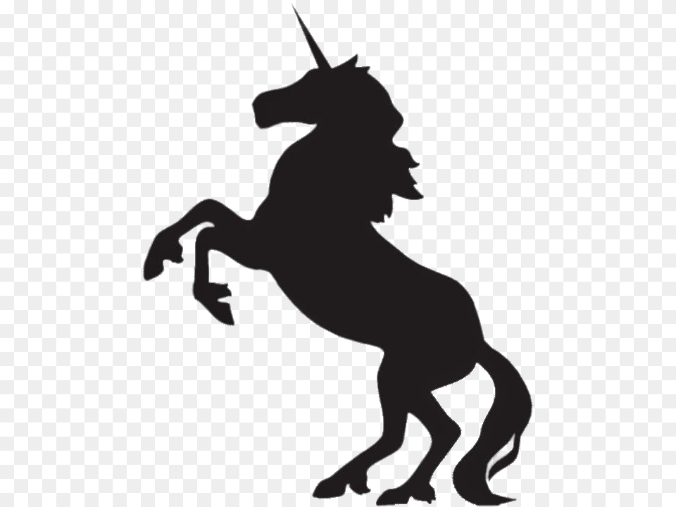 Unicorn, Silhouette, Person Png Image