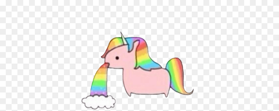 Unicorn And Rainbow 4 Image Cute Picture Clear Background, People, Person, Smoke Pipe Free Png