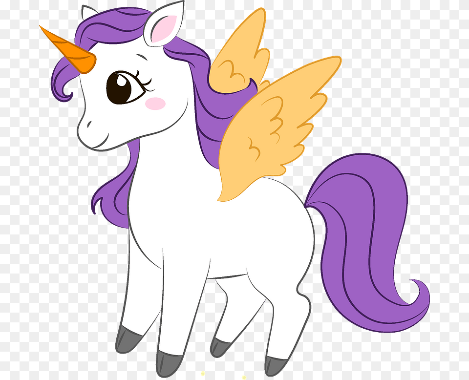 Unicorn Clipart Cartoon, Baby, Person, Face, Head Free Png