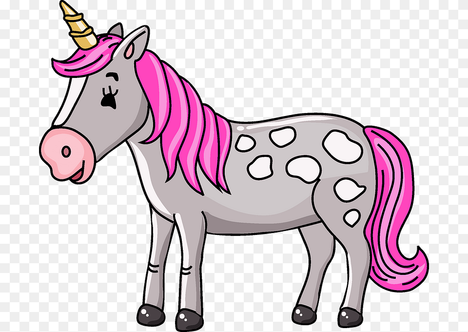 Unicorn Clipart Mane, Animal, Mammal, Horse, Canine Free Transparent Png