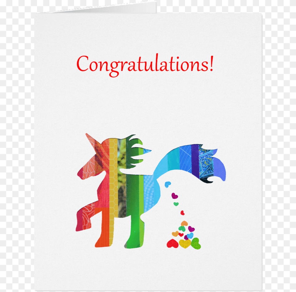 Unicorn Congratulations Card Congratulations On Your Poop, Greeting Card, Mail, Envelope, Advertisement Png