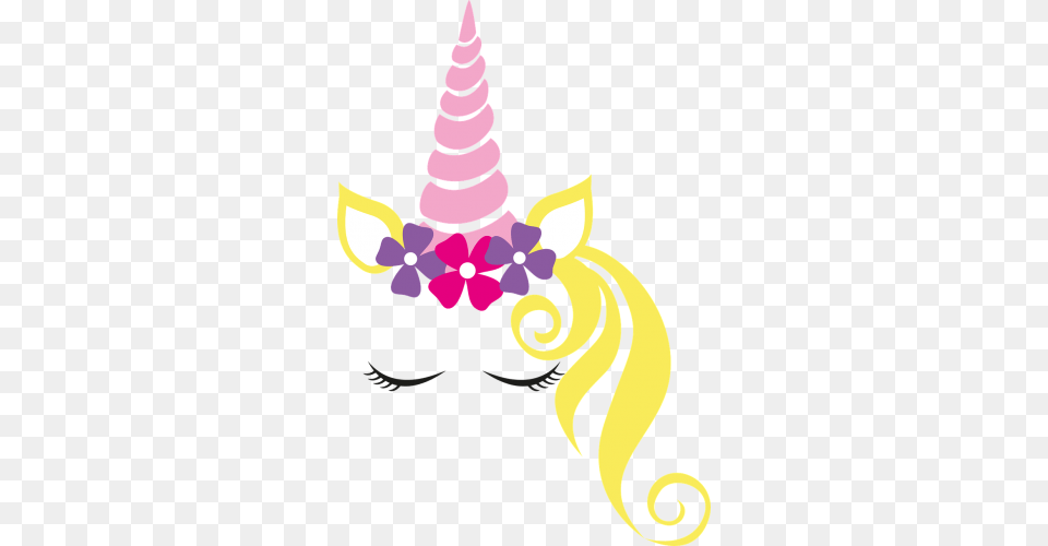 Unicorn Crown Flower Transparent Unicorn Head, Clothing, Hat, Art, Graphics Free Png Download