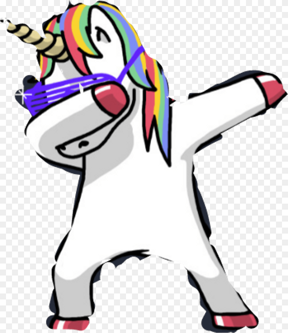 Unicorn Dabbing Clipart Download Dabbing Unicorn, Adult, Person, Woman, Female Free Png