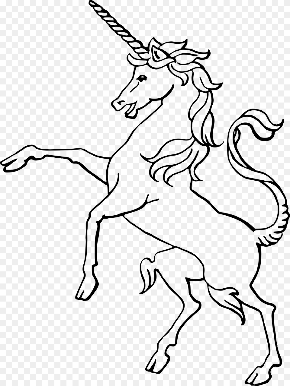 Unicorn Drawing Unicorn Line Art, Gray Free Transparent Png