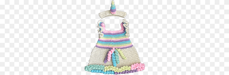 Unicorn Dress For Baby Crochet Unicorn Dress, Accessories, Bag, Hat, Handbag Free Transparent Png