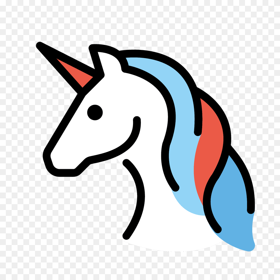 Unicorn Emoji Clipart, Animal, Mammal Png Image