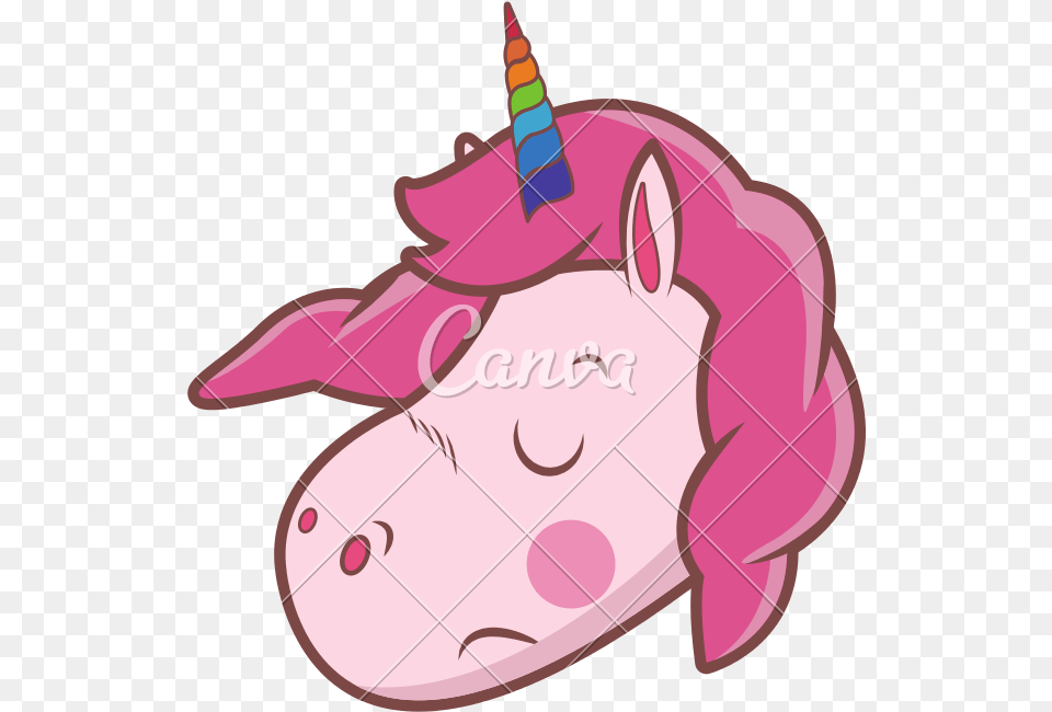 Unicorn Face Clipart Crown Illustration, Animal, Mammal, Pig Free Png