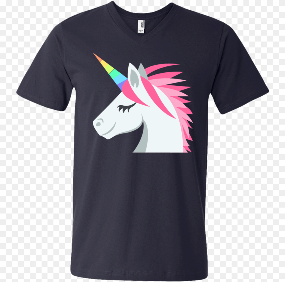 Unicorn Face Emoji Men S V Neck T Shirt Gucci T Shirt 2018, Clothing, T-shirt Free Png Download