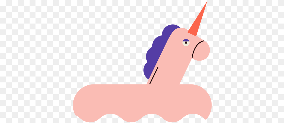 Unicorn Flat Float Fictional Character, Text Free Png Download