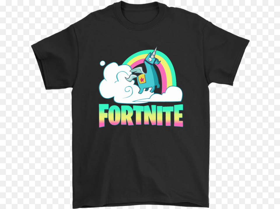 Unicorn Fortnite Llama, Clothing, T-shirt, Shirt Png