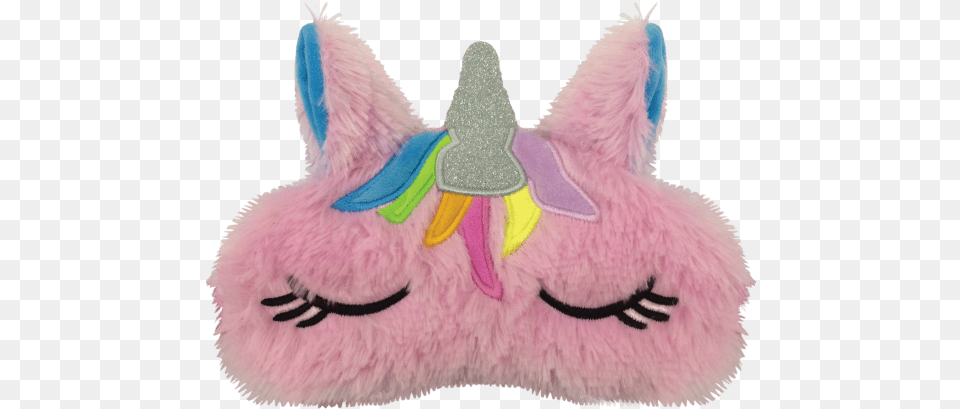 Unicorn Furry Sleep Mask Unicorn Eye Mask, Clothing, Hat, Plush, Toy Png Image