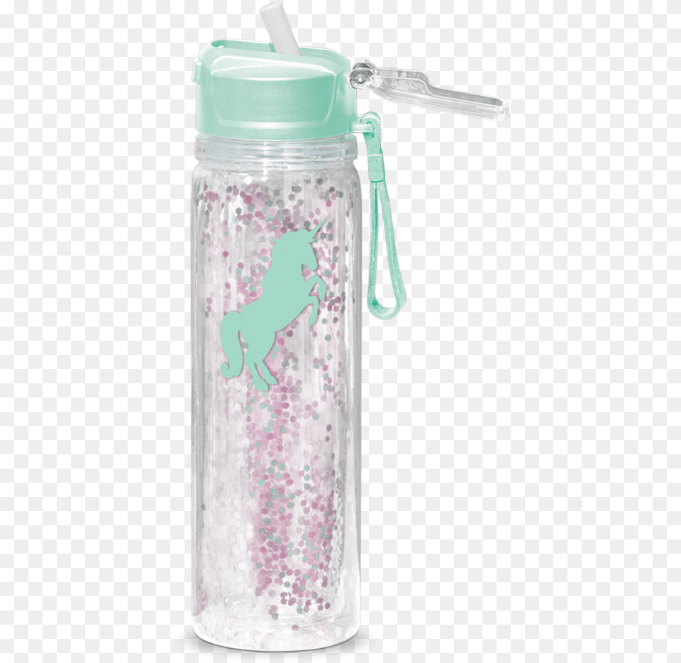 Unicorn Glitter Water Bottle Water Bottle, Water Bottle, Shaker, Jar Png