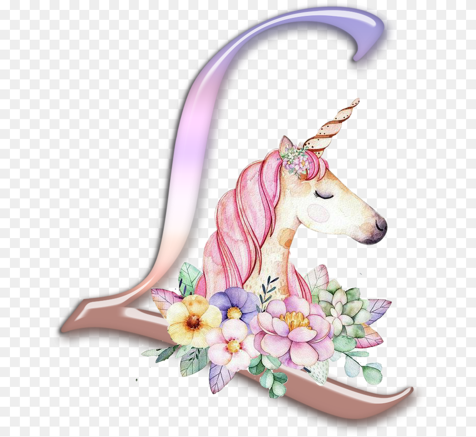 Unicorn Happy Birthday, Flower, Flower Arrangement, Plant, Figurine Free Png Download