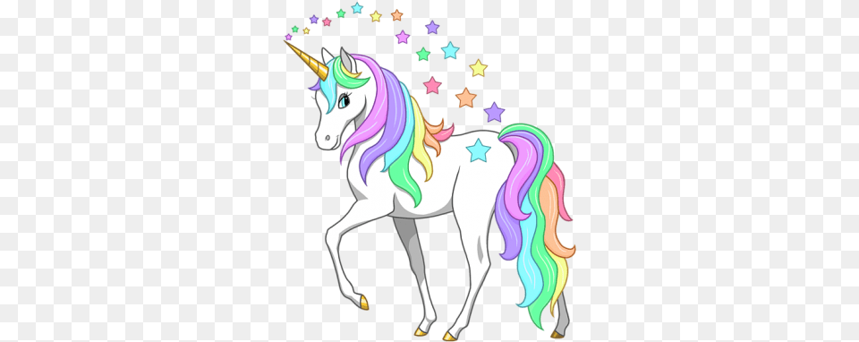 Unicorn Hd Download With Stars Coming Out Of Its Unicorn, Art, Animal, Horse, Mammal Free Png