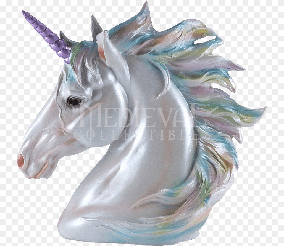 Unicorn Head Unicorn Head Figurine, Animal, Horse, Mammal Free Png