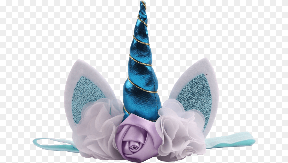 Unicorn Headband Blue, Clothing, Flower, Hat, Plant Png