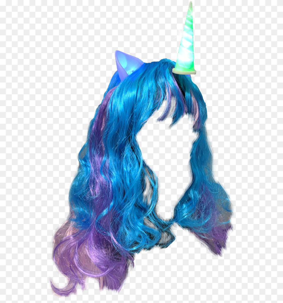 Unicorn Headband With Hair, Clothing, Hat, Adult, Female Free Png Download