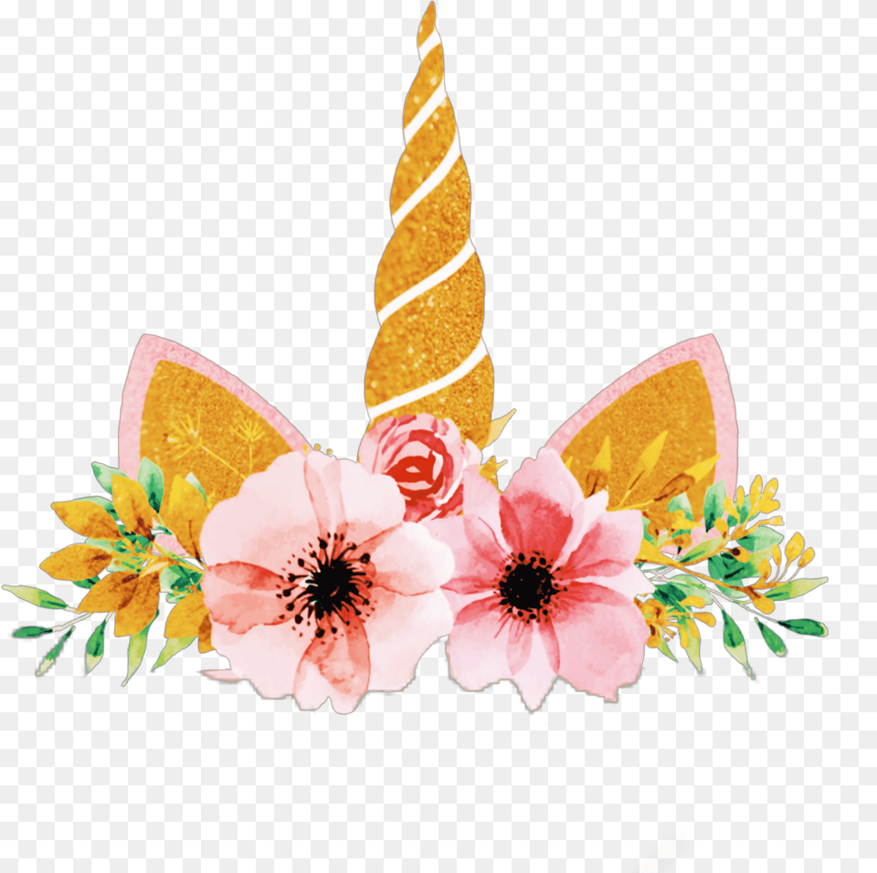 Unicorn Horn And Ears, Plant, Flower, Petal, Art Free Png
