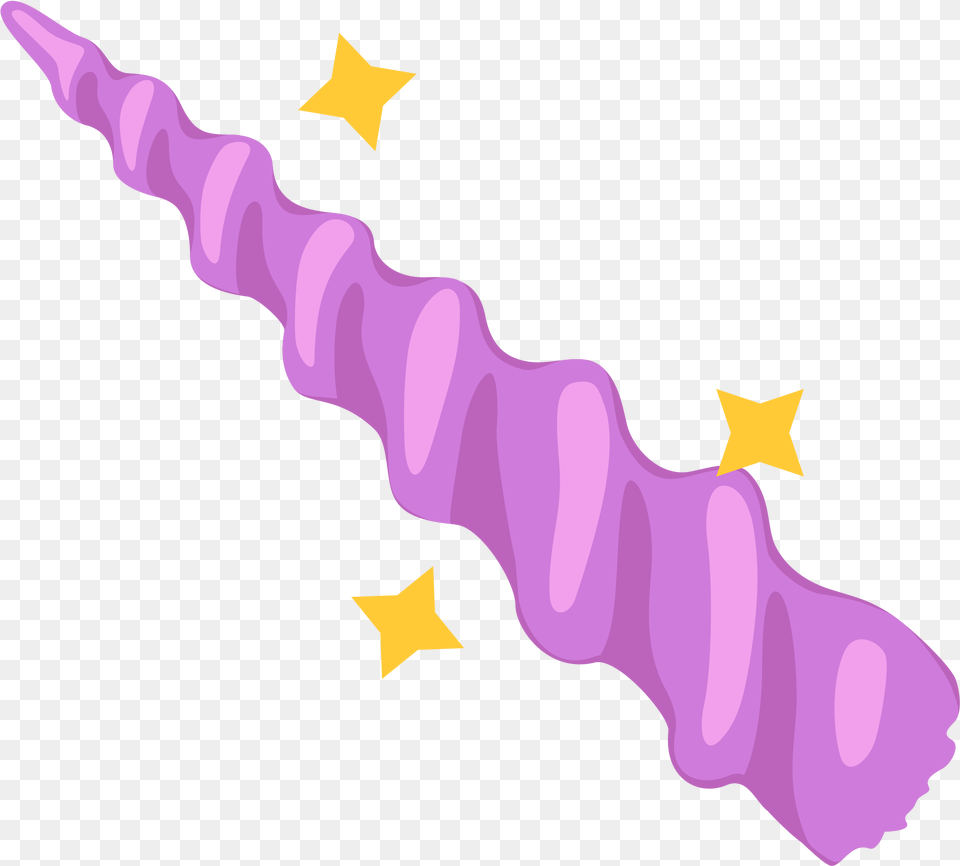 Unicorn Horn Glitter Vector Stock Unicorn Horn, Purple, Wand, Flower, Plant Free Png Download