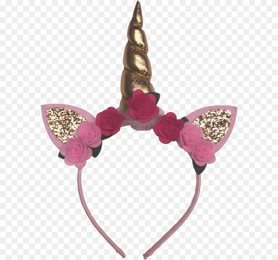 Unicorn Horn Headband Headpiece, Clothing, Hat, Flower, Plant Free Transparent Png