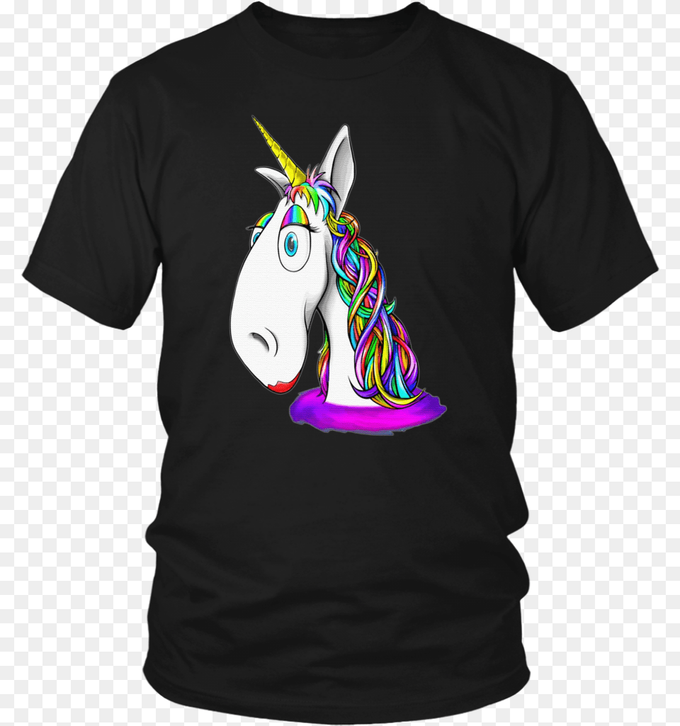 Unicorn Horn Rainbow Hair Cute Kids Love Great Tshirt, Clothing, T-shirt, Shirt Png Image