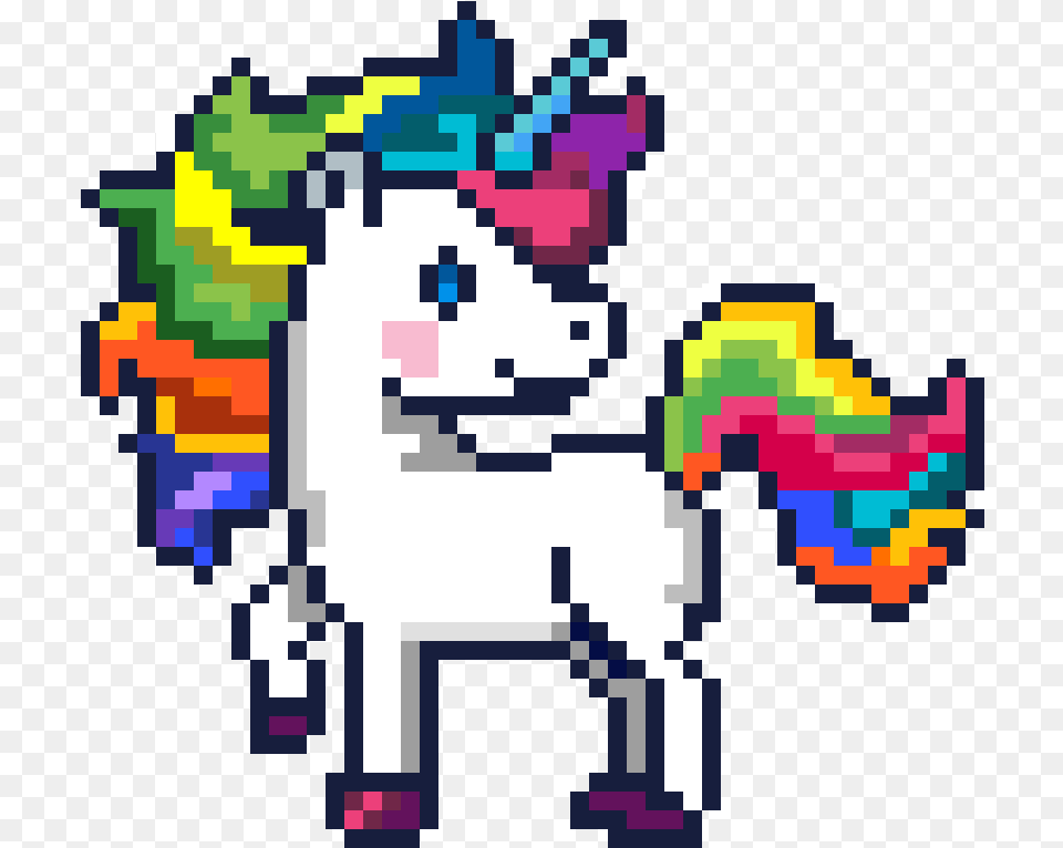 Unicorn In Minecraft Minecraft Pixel Art Unicorn, Scoreboard, Livestock Free Transparent Png