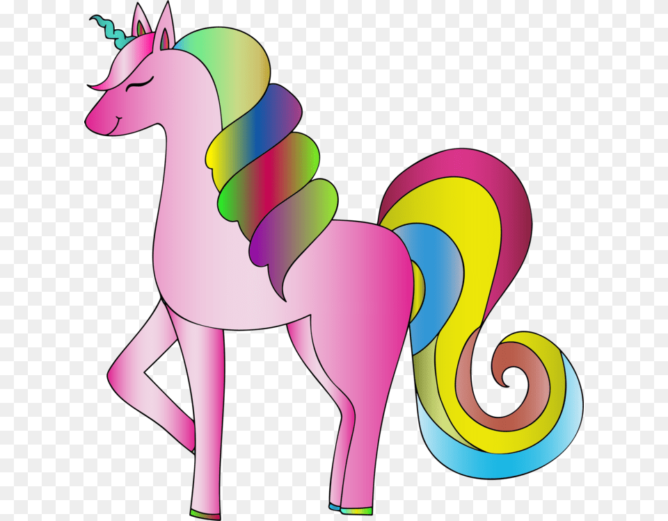 Unicorn Line Art Mane Color Cuteness, Animal, Mammal Free Transparent Png