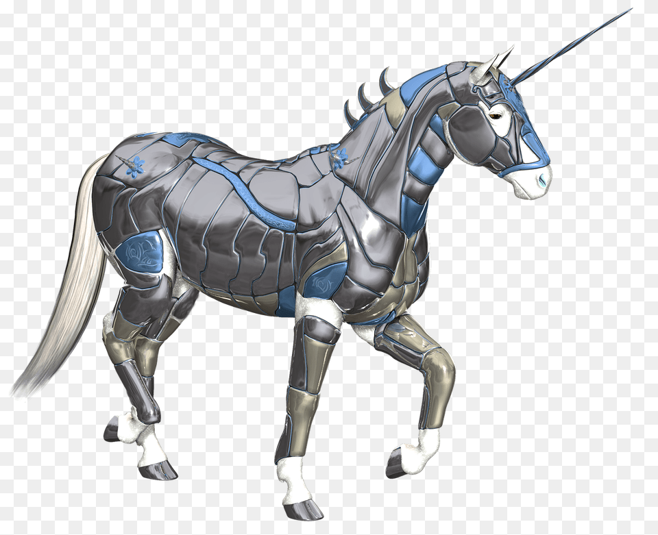Unicorn Metal Armour, Animal, Dinosaur, Reptile, Mammal Free Transparent Png