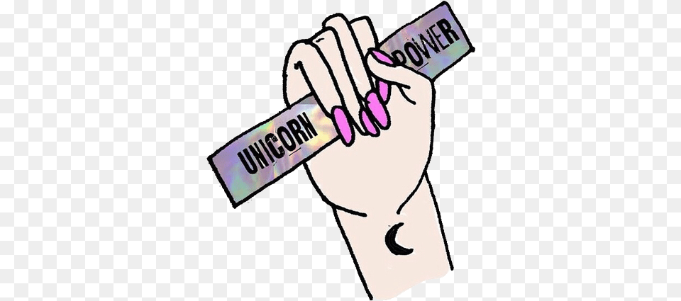 Unicorn Overlay And Power Image Stickers Overlay Tumblr, Body Part, Hand, Person, Baby Free Png