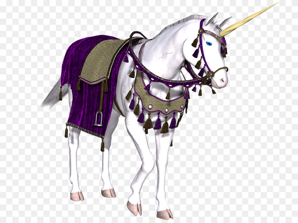 Unicorn Purple Blanket, Animal, Horse, Mammal Free Transparent Png