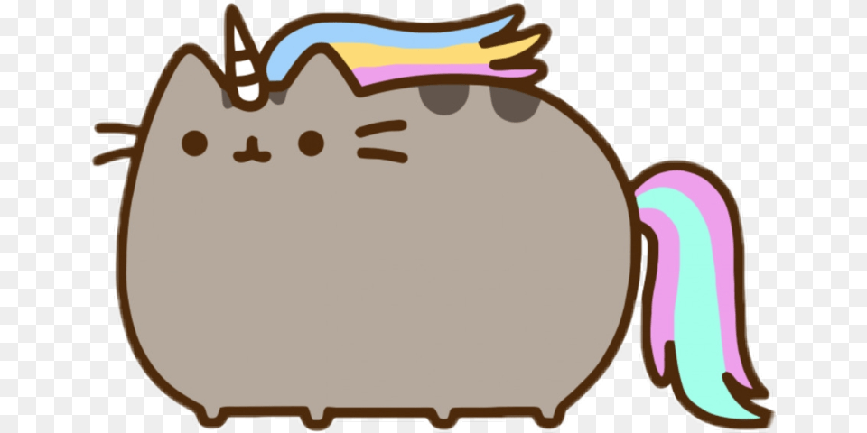 Unicorn Pusheen Cat, Bag, Text Free Png