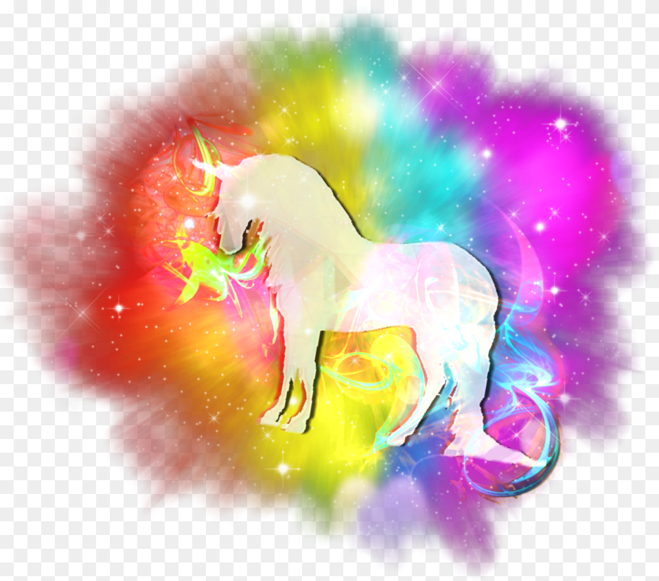 Unicorn Rainbow Smoke Colorful Rainbow Colors Mane, Art, Graphics, Accessories, Pattern Free Transparent Png