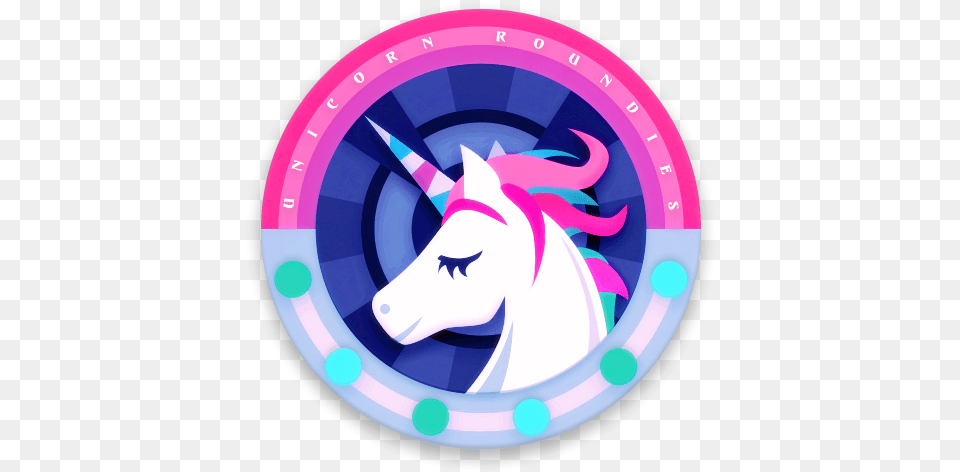 Unicorn Roundies Beautiful Circle Icons Android The Unicorn Logo Circle, Disk Free Transparent Png