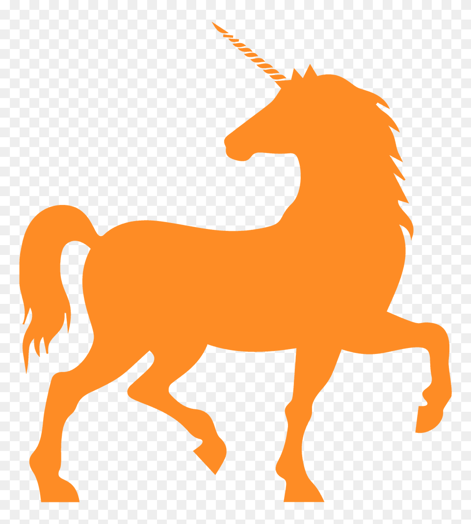 Unicorn Silhouette, Animal, Colt Horse, Horse, Mammal Free Transparent Png