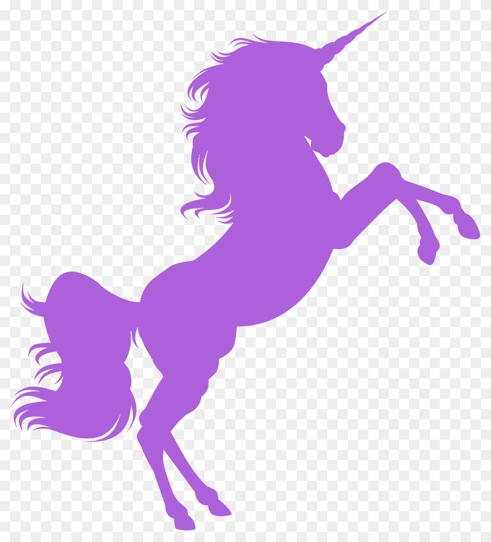 Unicorn Silhouette, Baby, Person, Animal, Mammal Png
