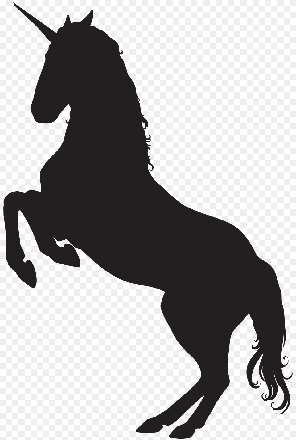 Unicorn Silhouette Clip Art Png Image