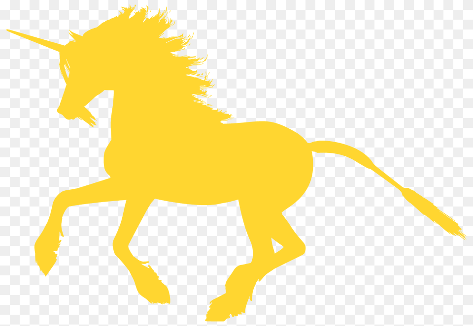 Unicorn Silhouette Silhouette, Animal, Mammal, Horse, Colt Horse Png