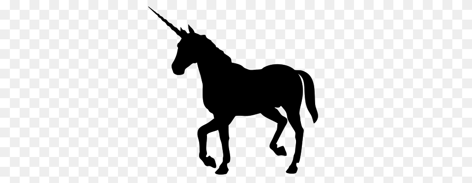 Unicorn Silhouette Unicorn Silhouette Royalty Clip Art, Animal, Mammal, Horse, Colt Horse Free Transparent Png