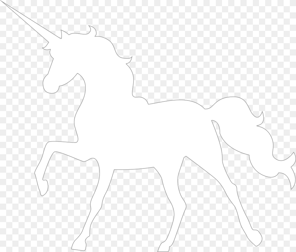 Unicorn Silhouettes October Unicorn, Silhouette, Stencil, Animal, Horse Png Image