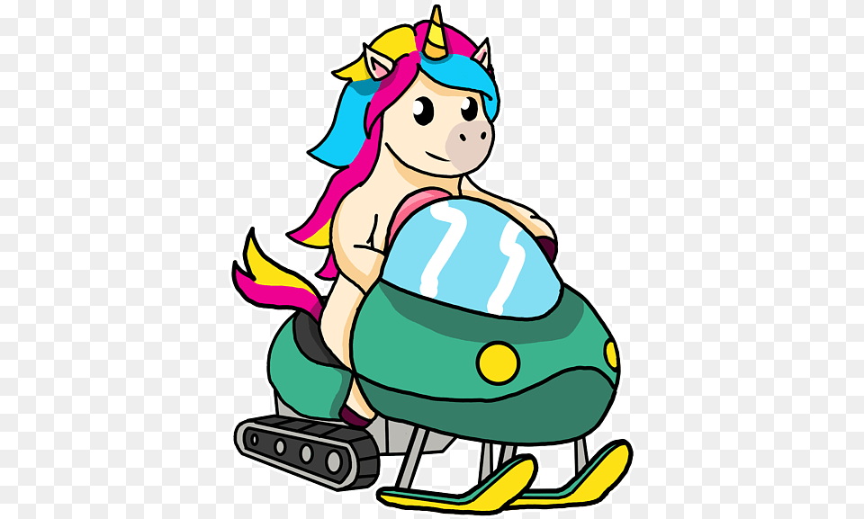 Unicorn Snowmobile, Elf Free Transparent Png