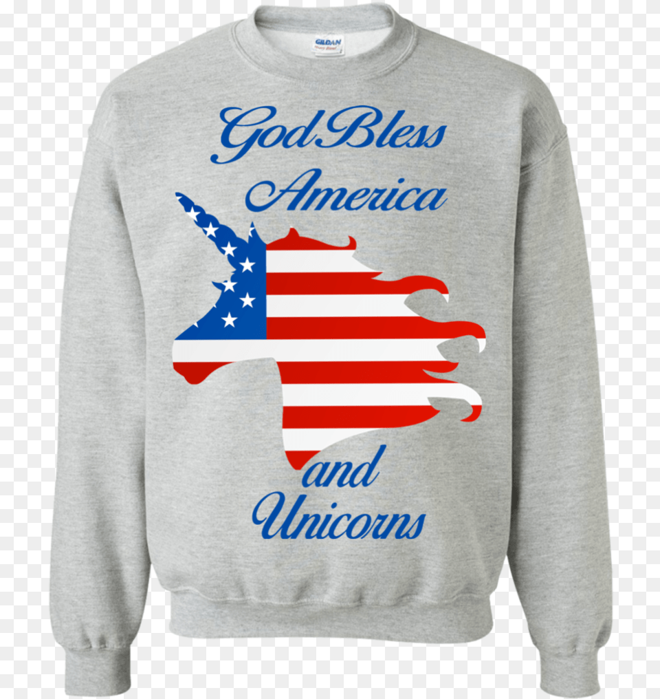 Unicorn T Shirts God Bless America And Unicorn Hoodies Friends Harry Potter Sweatshirt, Sweater, Clothing, Knitwear, Hoodie Free Png
