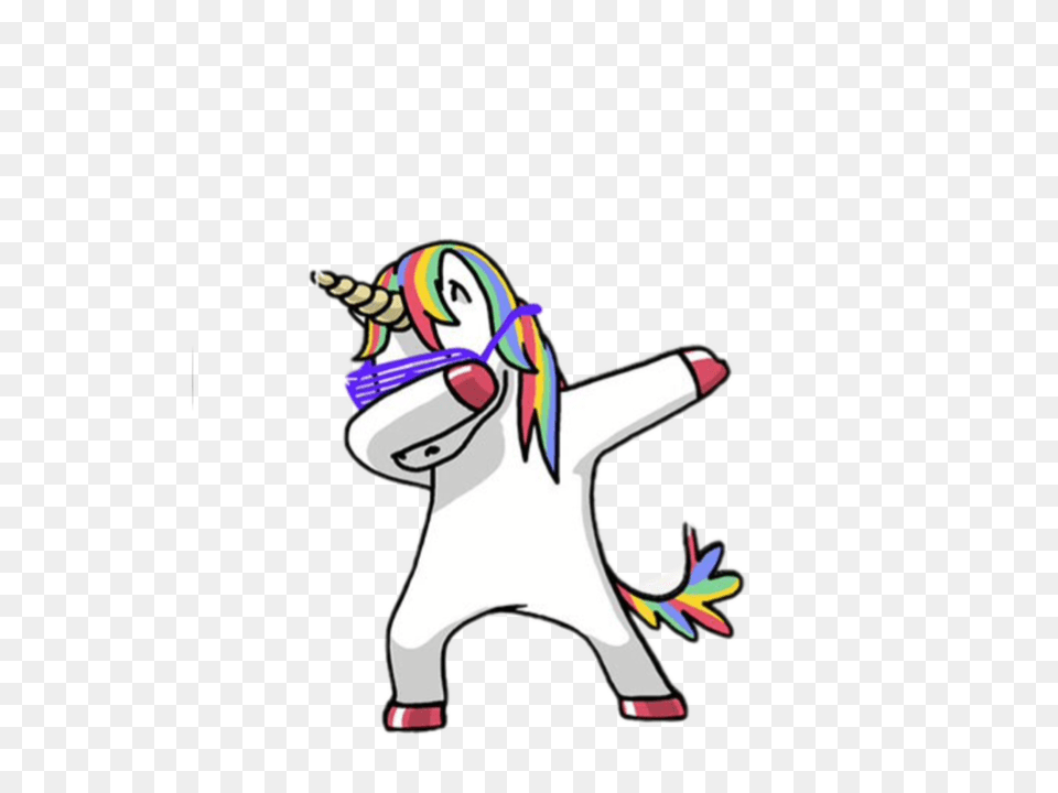 Unicorn T Transparent Dabbing Unicorn, Person, Book, Comics, Publication Free Png Download